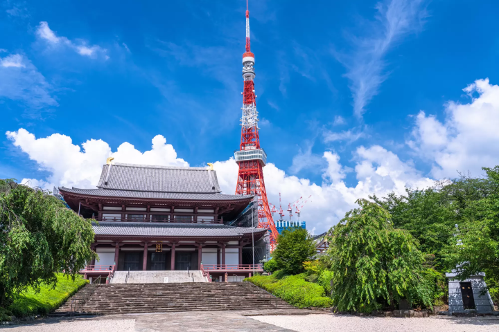 Tokyo tower temple