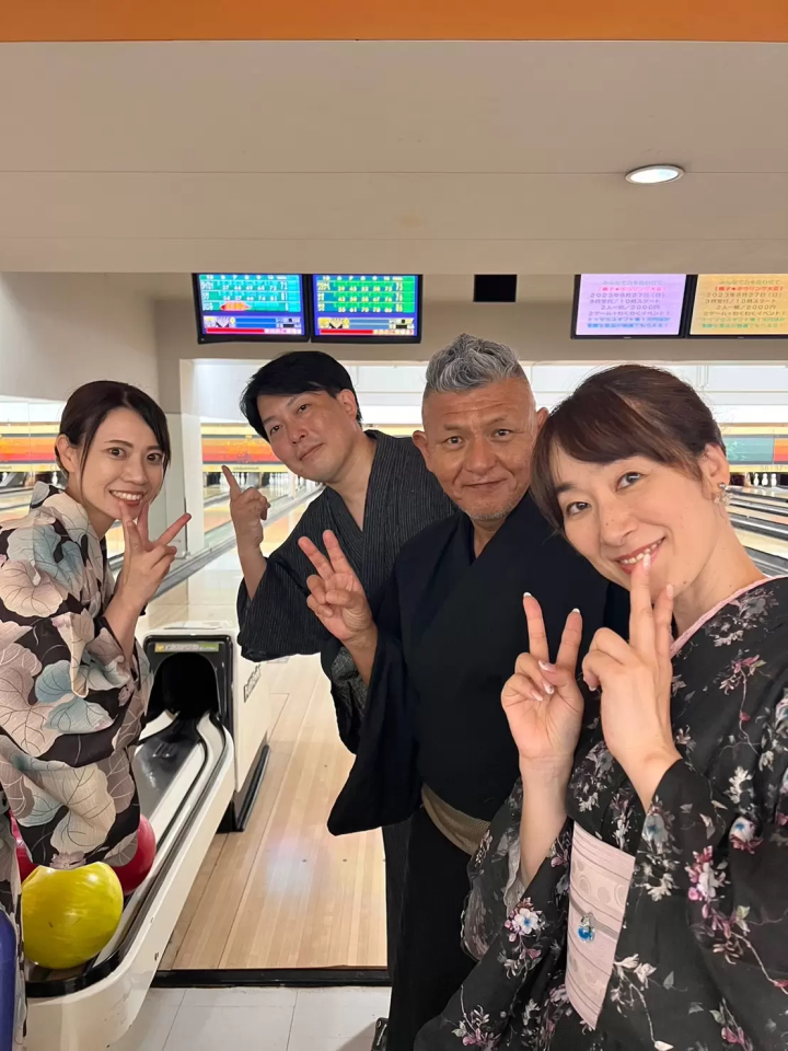 ゆかたでボウリング大会！