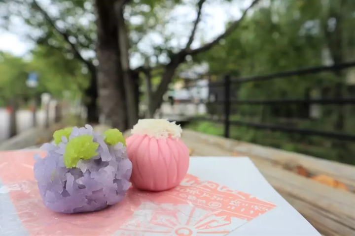 色とりどりの生菓子は季節で変わっていく味わい      