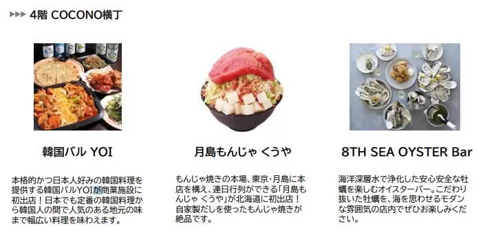 COCONO SUSUKINO 札幌薄野 美食設施