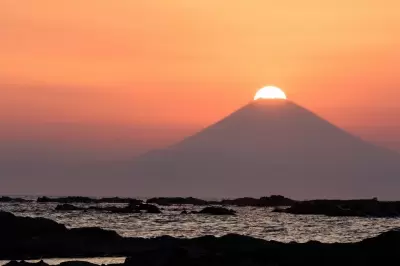 千葉の館山で海に浮かぶ「ダイヤモンド富士」を見よう！