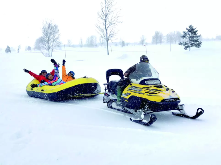 One of the largest snow play fields in Japan! Bibai Snowland
