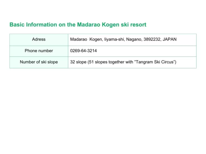 Tree runs are popular! Introducing the features and charms of Madarao Kogen Ski Resort and surrounding facilities