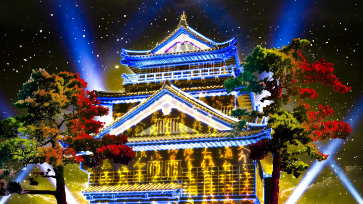 【2023年12月23日（土）〜26日（火） 岡崎公園（愛知県岡崎市）で開催】岡崎城天守閣&大手門 プロジェクションマッピング