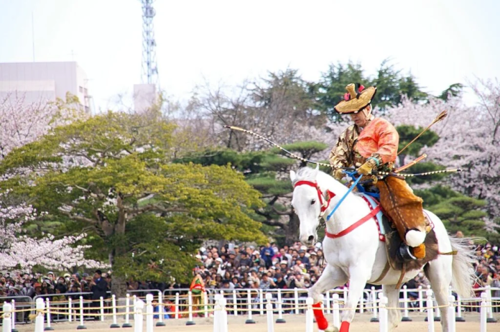 流鏑馬の様子（撮影日：2013年4月3日） 