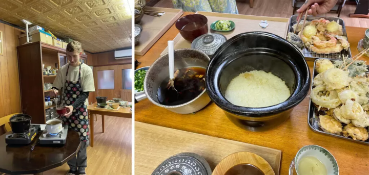 外国人と交流したい方必見！！東大阪の古民家ゲストハウスで外国人と一緒に天ぷら作り体験