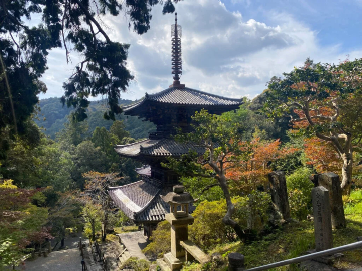 The Mie pagoda seen from the main hall