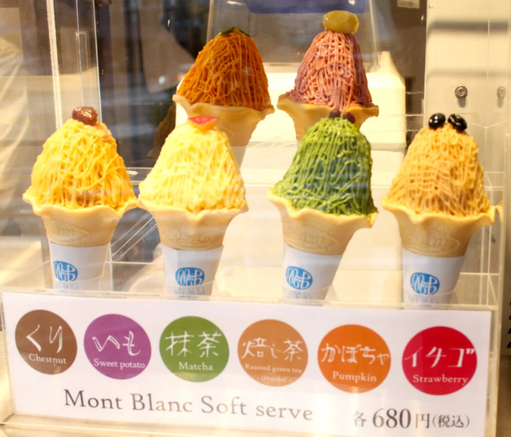 There are 6 types of flavors! It seems that ``Churi'' is the most popular.
