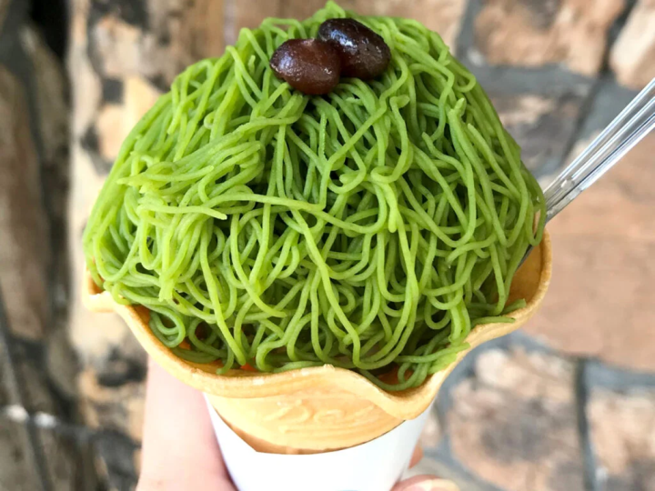 “Monte Sorbete Matcha” (takeout only/680 yen each)