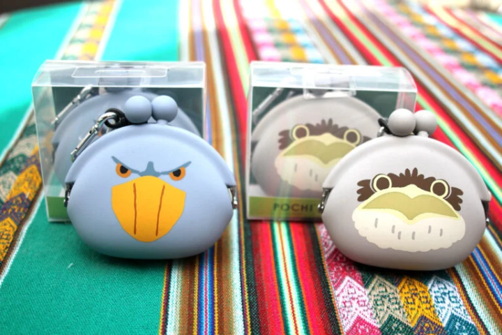 Shoebill and owl coin purses "POCHI" (1,760 yen) 