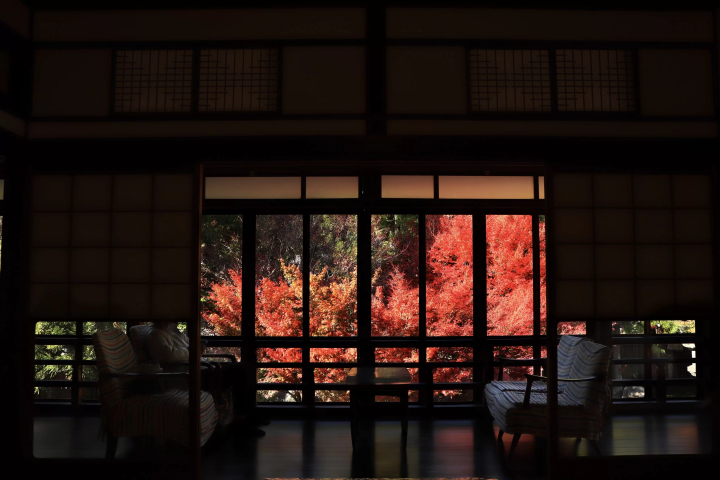 [Naiko-tei] North guest room: This is the room that was loved by former Prime Minister Eisaku Sato. 