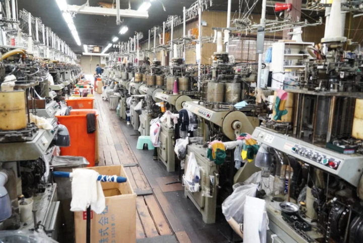 Approximately 70 machines are lined up