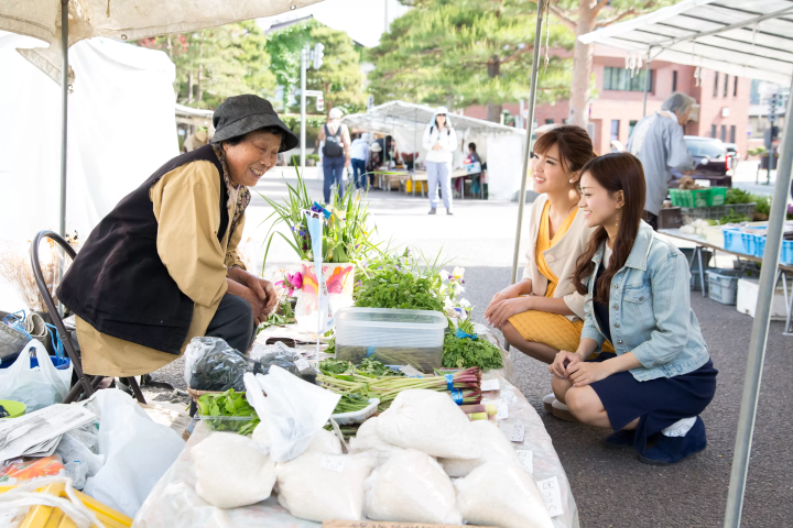 역사 있는 히다 다카야마의 아침 시장에 나가자!