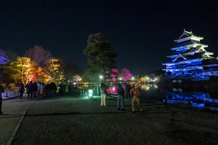 [จัดขึ้นตั้งแต่วันเสาร์ที่ 16 ธันวาคม 2023 ถึงวันอาทิตย์ที่ 18 กุมภาพันธ์ 2024] การทำแผนที่การฉายภาพหอคอยปราสาทมัตสึโมโต้สมบัติแห่งชาติปี 2023-2024