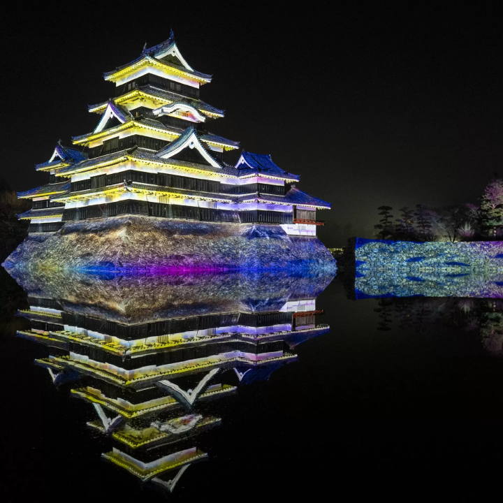 [จัดขึ้นตั้งแต่วันเสาร์ที่ 16 ธันวาคม 2023 ถึงวันอาทิตย์ที่ 18 กุมภาพันธ์ 2024] การทำแผนที่การฉายภาพหอคอยปราสาทมัตสึโมโต้สมบัติแห่งชาติปี 2023-2024