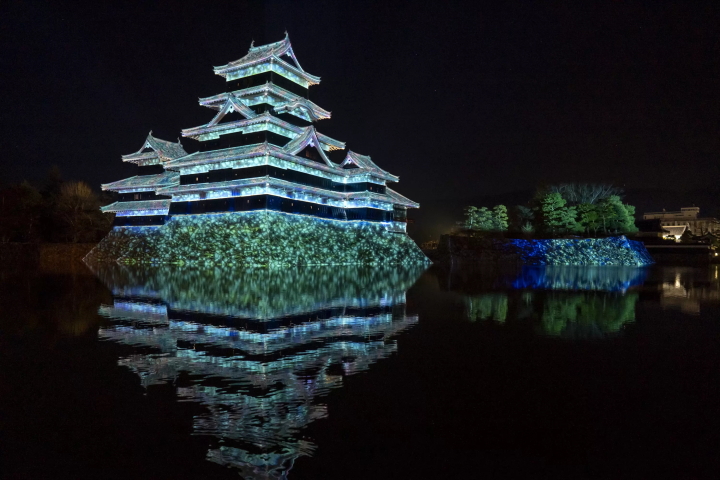 [จัดขึ้นตั้งแต่วันเสาร์ที่ 16 ธันวาคม 2023 ถึงวันอาทิตย์ที่ 18 กุมภาพันธ์ 2024] การทำแผนที่การฉายภาพหอคอยปราสาทมัตสึโมโต้สมบัติแห่งชาติปี 2023-2024