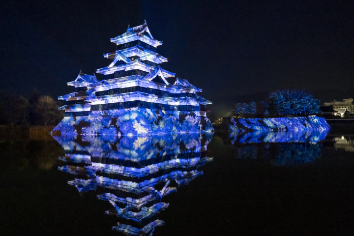 [จัดขึ้นตั้งแต่วันเสาร์ที่ 16 ธันวาคม 2023 ถึงวันอาทิตย์ที่ 18 กุมภาพันธ์ 2024] การทำแผนที่การฉายภาพหอคอยปราสาทมัตสึโมโต้สมบัติแห่งชาติปี 2023-2024