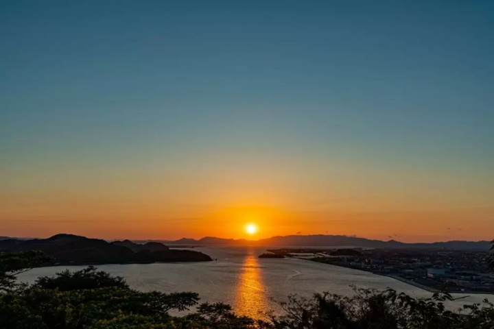 米子城跡から中海眺望 