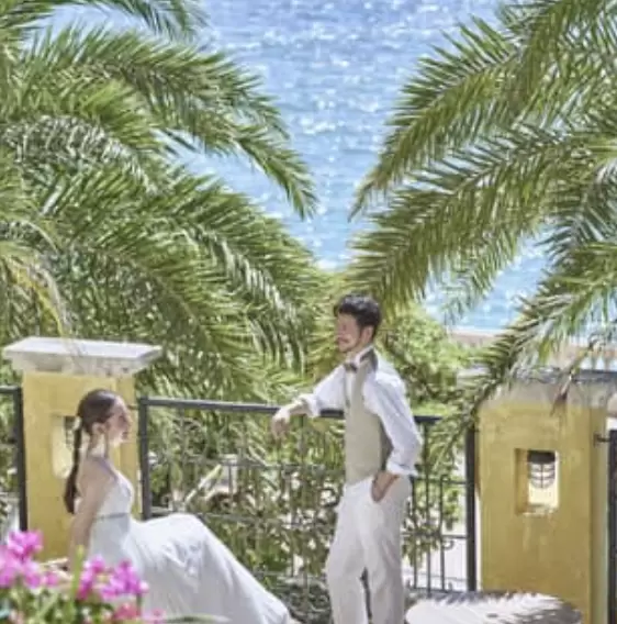 Regarding application for permission to take wedding photos in American Village (Depot Island)