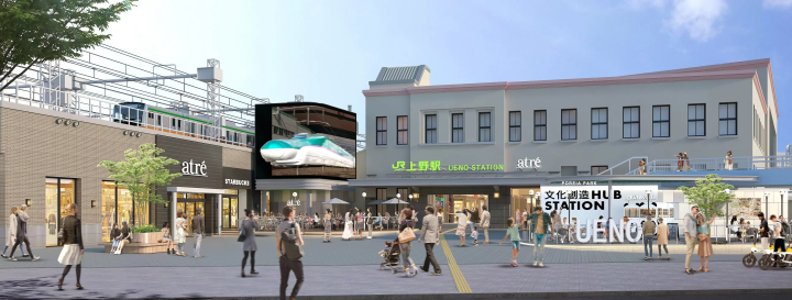 JR上野站廣小路口3D立體熊貓