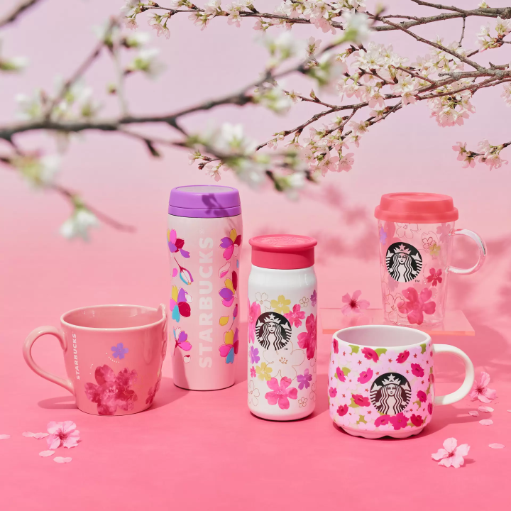 2024年日本「星巴克」櫻花季第1彈 保溫杯