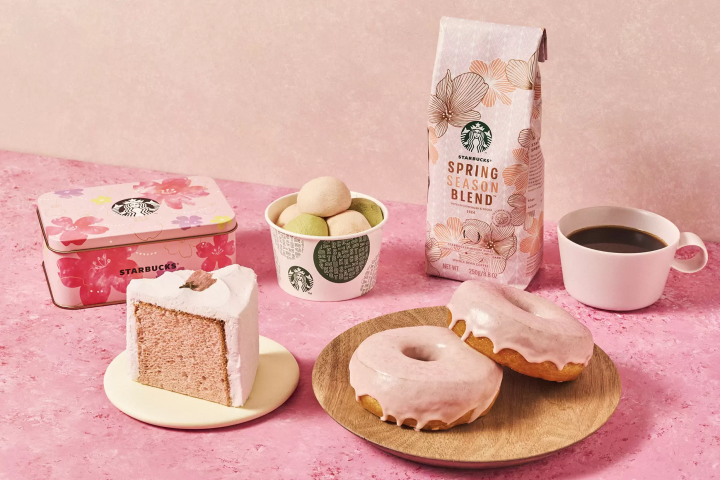 星巴克櫻花季第1彈產品開賣!大膽用色展現賞櫻喜悅!