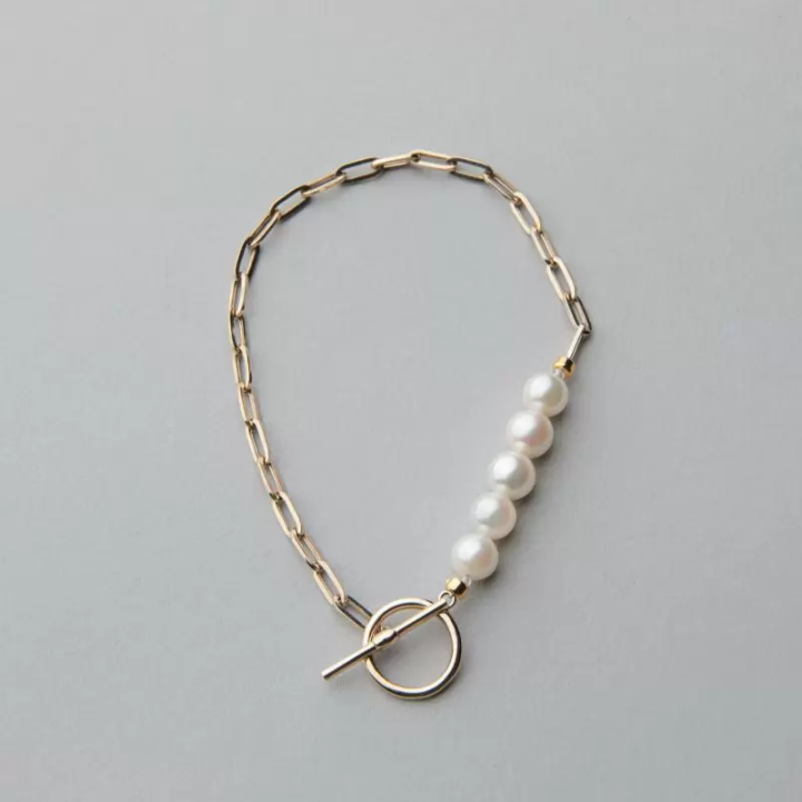 아코야 진주 체인 팔찌 5.5-6.0mm K10YG ¥ 51,700 세금 포함 