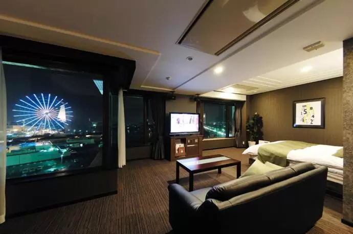 Hotel Water Gate Nagoyaの夜景が見える客室