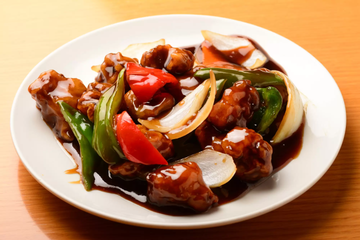 sweet and sour chicken with vegetables