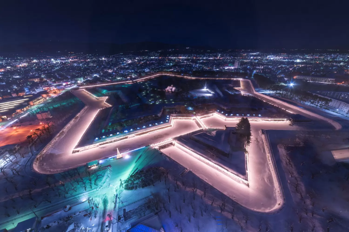 五稜郭ライトアップ