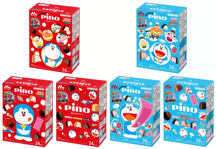 可愛到融化！日本國民冰品「森永Pino」推出哆啦A夢限定包裝