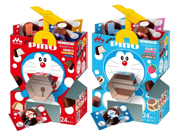 可愛到融化！日本國民冰品「森永Pino」推出哆啦A夢限定包裝