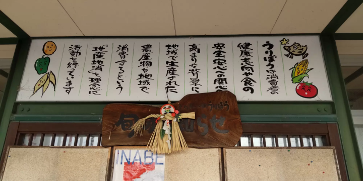 Nemophila field and yellow train