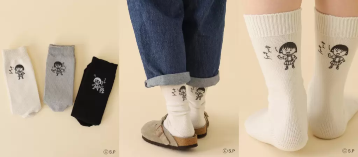 Tabio靴下屋Ｘ櫻桃小丸子：用6種可愛又舒服的聯名質感襪，幫心情加分！