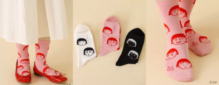 Tabio靴下屋Ｘ櫻桃小丸子：用6種可愛又舒服的聯名質感襪，幫心情加分！