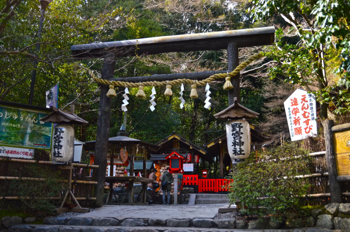 Kuroki Torii Gate of Nonomiya Shrine
