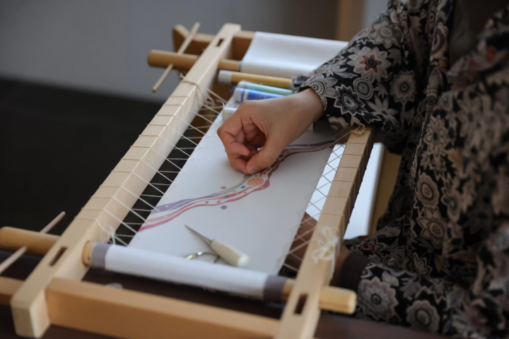 일본 자수와 우젠 염색