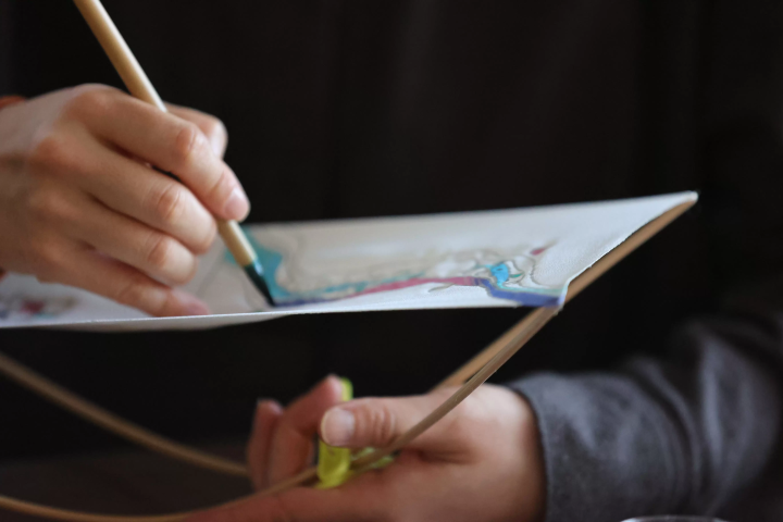 일본 자수와 우젠 염색