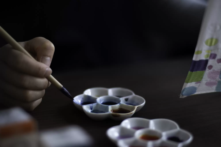 일본 자수와 우젠 염색