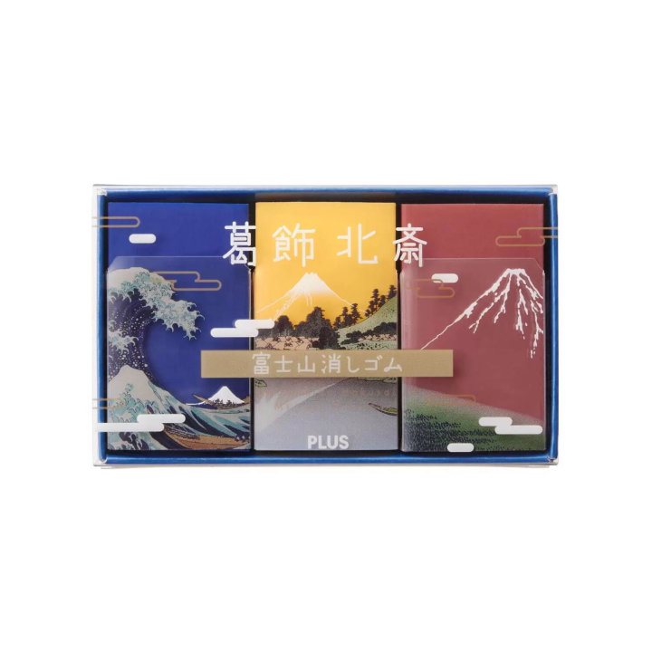 PLUS富士山橡皮擦新品！限定葛飾北齋款