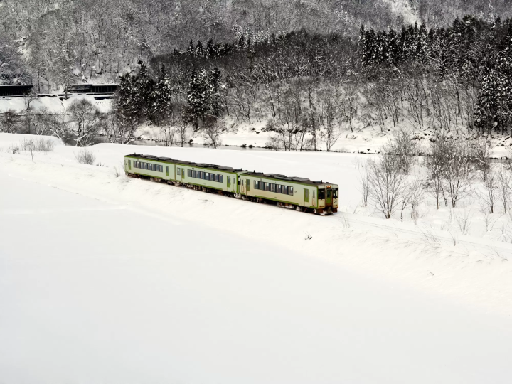 【長野】JR上境站～上桑名川站 大雪原