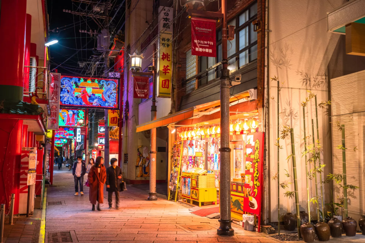 nagasaki shinchi chinatown night