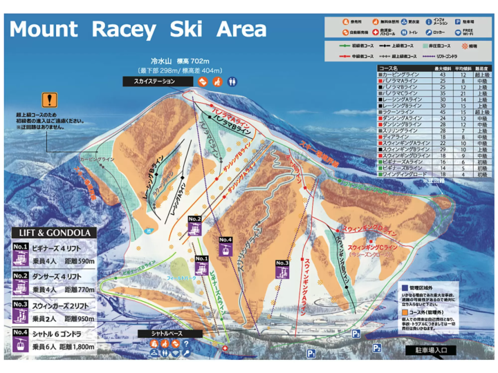 想要享受粉雪的人一定要来看看！距新千岁机场1小时30分钟以内的12家滑雪场推荐！提供坂度信息