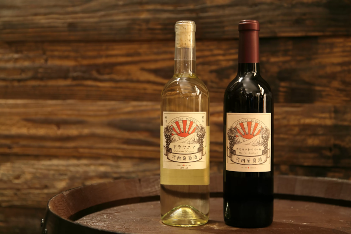 金德葡萄酒特拉華州（左）金德葡萄酒麝香漿果A（右） 