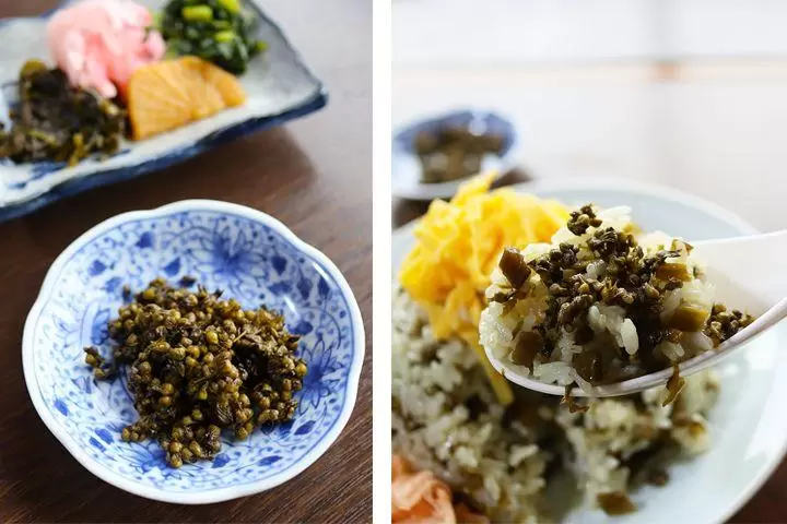 A restaurant where you can enjoy Aso's specialty "Takana rice" and Kumamoto's specialty "Dagojiru"