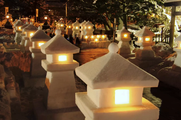 Enjoy the Enchanting Snow Lantern Festival, the Largest Winter Event in Tohoku!