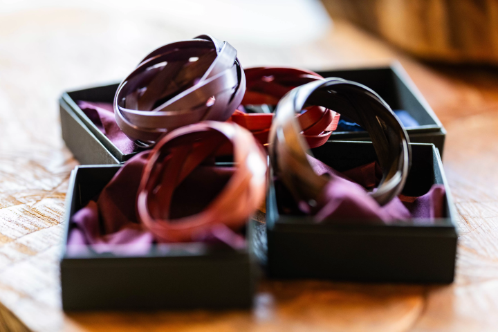 염색하고 만드는 대나무 팔찌