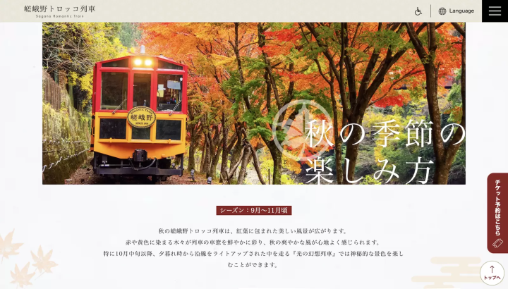 เว็บไซต์อย่างเป็นทางการของรถไฟรถรางซากาโนะ 