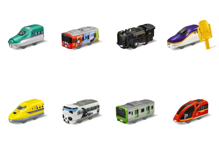 日本麥當勞兒童餐　Plarail鐵道& Hello Kitty玩具3