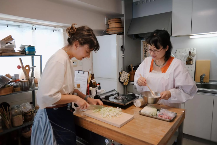 大阪風味御好燒的過程